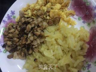 空心菜土豆蛋炒饭的做法步骤：6