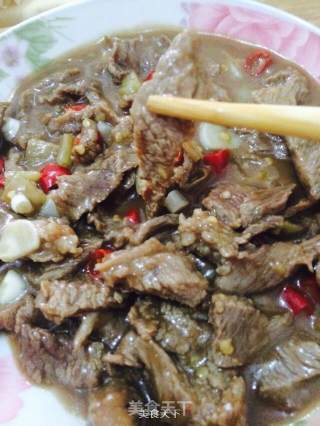 泡椒牛肉的做法步骤：11