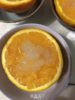鲜橙炖雪蛤的做法步骤：7
