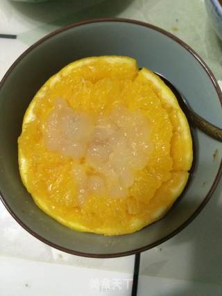 鲜橙炖雪蛤的做法步骤：10
