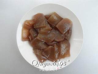 魔竽豆腐炒山药的做法步骤：4