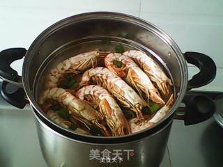 清蒸阿根廷红虾的做法步骤：3