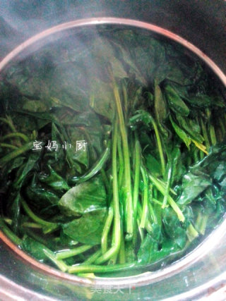 秘汁菠菜 —附宝妈凉拌油的做法的做法步骤：5