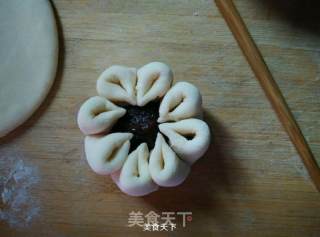 菊花豆沙包的做法步骤：7