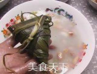 端午粽子——糯米花生咸肉粽的做法步骤：8