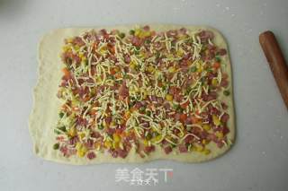 杂蔬培根奶酪卷的做法步骤：7