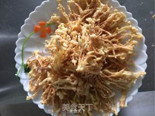 椒盐金针菇的做法步骤：9