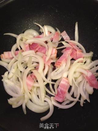 菠菜培根意大利粉芝士焗的做法步骤：4