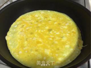 中式鸡蛋披萨的做法步骤：3