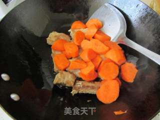 三七胡萝卜烧排骨的做法步骤：6