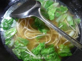 五号菜清汤面的做法步骤：8