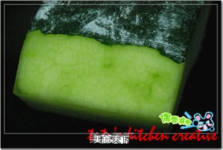 清鸡汤烩冬瓜火腿片的做法步骤：2