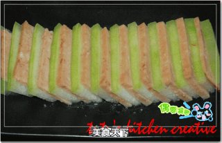 清鸡汤烩冬瓜火腿片的做法步骤：4