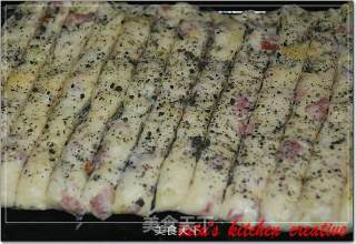 马铃薯培根芝麻饼的做法步骤：7