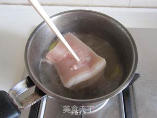 苦瓜回锅肉的做法步骤：3