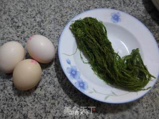 苔条炒鸡蛋的做法步骤：1