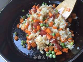 炒饭的做法步骤：6