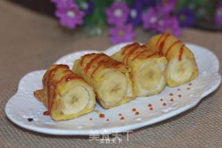 香蕉吐司卷的做法步骤：3