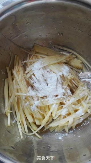 无油土豆丝饼的做法步骤：2