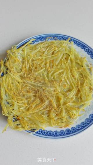 无油土豆丝饼的做法步骤：7