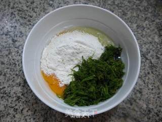鸡蛋苔条饼的做法步骤：3