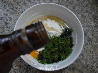鸡蛋苔条饼的做法步骤：4