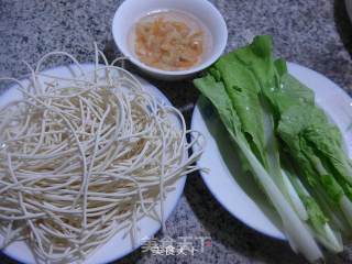 开洋五号菜汤面的做法步骤：1