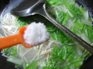 开洋五号菜汤面的做法步骤：6