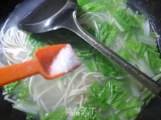 开洋五号菜汤面的做法步骤：7