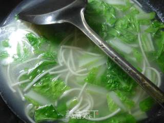 开洋五号菜汤面的做法步骤：8
