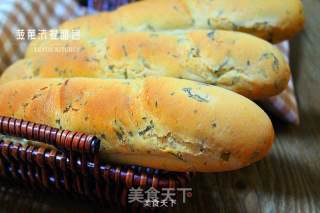 菠菜法棍面包的做法步骤：13