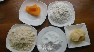 【南瓜杏仁酥饼】余香满口的人气小饼的做法步骤：1