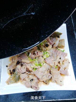 豉香榨菜蒸粉肠的做法步骤：7