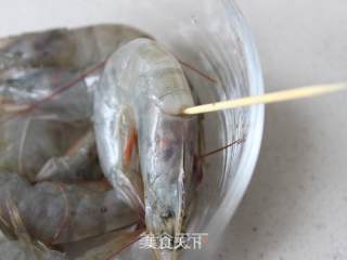 鲜虾金针菇——微波炉版的做法步骤：2