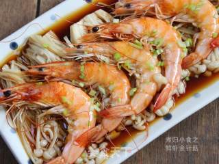 鲜虾金针菇——微波炉版的做法步骤：19