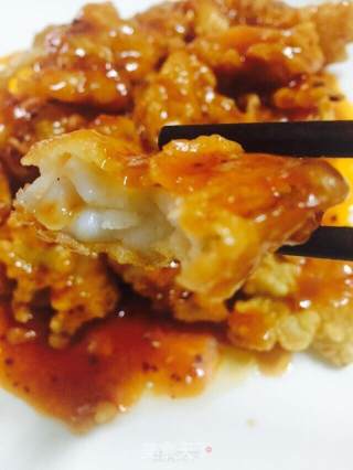 泰汁墨鱼块的做法步骤：5