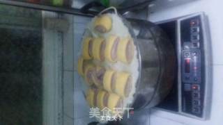 南瓜紫薯馒头的做法步骤：7