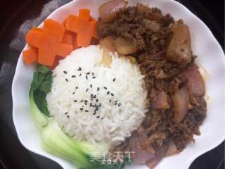 肥牛时蔬饭的做法步骤：8