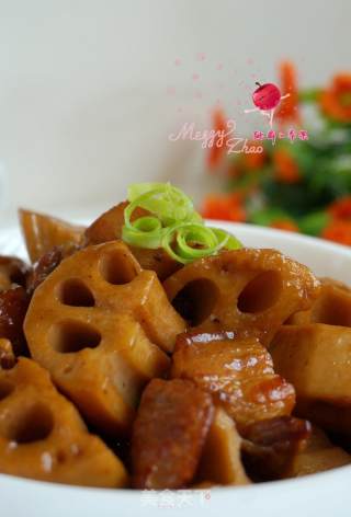 五花肉炖藕块的做法步骤：13