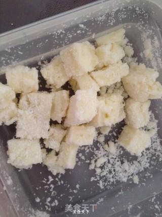 奶油椰蓉雪花糕的做法步骤：11