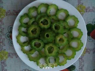 豆豉拌苦瓜的做法步骤：7