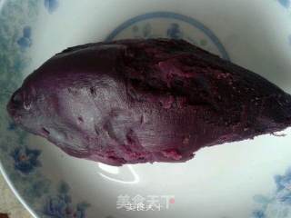 果仁紫薯饼的做法步骤：1