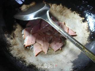 培根尖椒炒山药的做法步骤：4