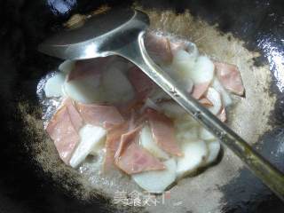 培根尖椒炒山药的做法步骤：7