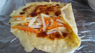 美味鸡蛋卷饼的做法步骤：5