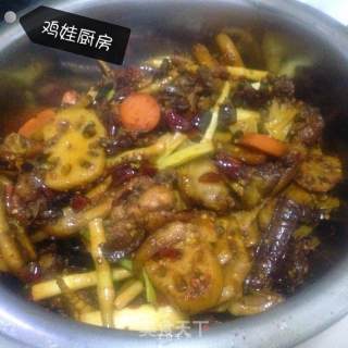 香辣特色干锅的做法步骤：8