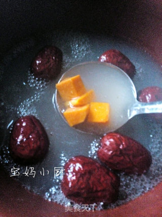 银耳红枣南瓜羹的做法步骤：5