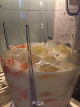 木瓜香蕉奶的做法步骤：3