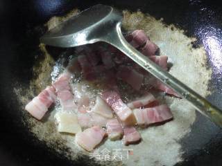 五花风肉炒青菜的做法步骤：4