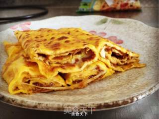 南瓜鸡蛋卷的做法步骤：12